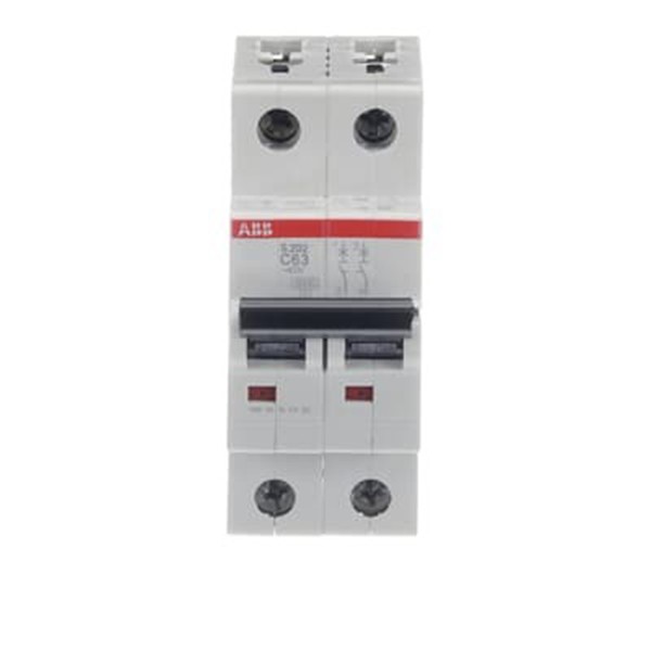 ABB Miniature Circuit Breaker - S200 - 2P - 63 A - C - (AC) 6 kA