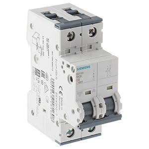 SIEMENS MINIATURE CIRCUIT BREAKER, 5SL6250-7, 500A,2P, 6KA, MCB