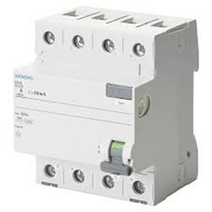 SIEMENS RESIDUAL CURRENT CIRCUIT BREAKER  5SV4344-0, 40A, 4P AC ,30mA,