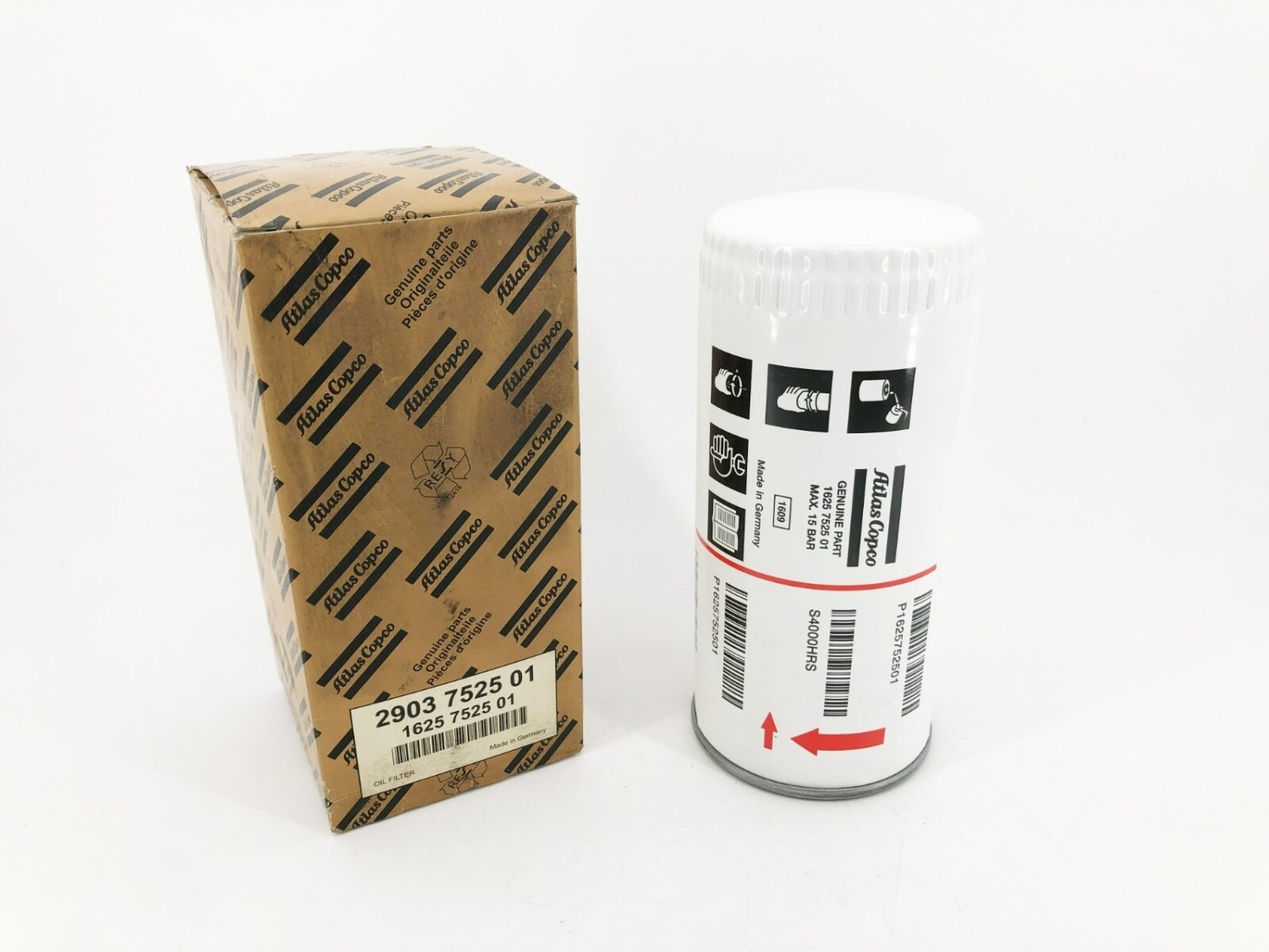 2903 7525 01 Atlas Copco Genuine Original Oil Filter