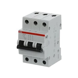 ABB Miniature Circuit Breaker - SH200 - 3P - 6 A - C - (AC) 6 kA