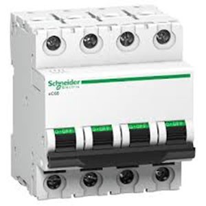 SCHNEIDER ELECTRIC MINIATURE CIRCUIT BREAKER (4P)-xC60 (A9N4P06C)-6A,4P, 10kA, (C Curve)