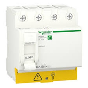 SCHNEIDER ELECTRIC 4 POLE RCD/RCCB-A9R54463-ACT19 IID 4P 63A RCCB