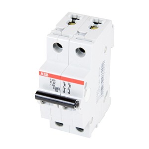 ABB SH 202 MCB DP (6A-63A) Miniature Circuit Breaker 3KA 32A
