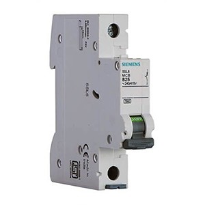 SIEMENS MINIATURE CIRCUIT BREAKER, 5SL61067RC , 6A,1P, 7.5KA, MCB