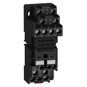 Schneider Electric MINIATURE RELAY-RPZF2— Simple Socket / Mixed terminations 2 CO (8 Pin)