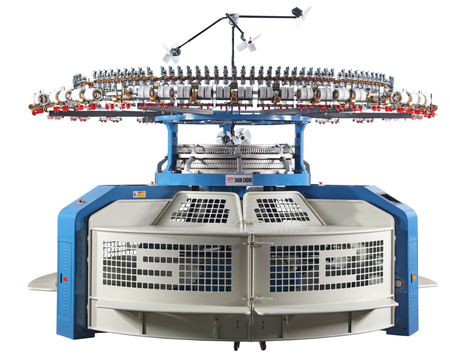 SC-BFP Single Jersey 4 Tracks Open Width Knitting Machine(high gauge)