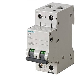 SIEMENS MINIATURE CIRCUIT BREAKER, 5SL6216-7 , 16A,2P, 6KA, MCB