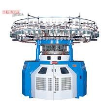 WELLKNIT LACJ High Quality Single Computerized Jacquard Strip & Warp Circular Knitting Machine With 4 Colors