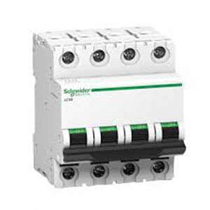 SCHNEIDER ELECTRIC MINIATURE CIRCUIT BREAKER (4P)-xC60 (A9NP63C)-63A,4P, 10kA, (C Curve)