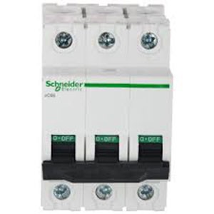 SCHNEIDER ELECTRIC MINIATURE CIRCUIT BREAKER (3P)-xC60 (A9N3P40C)-40A,TP, MCB, (C Curve)