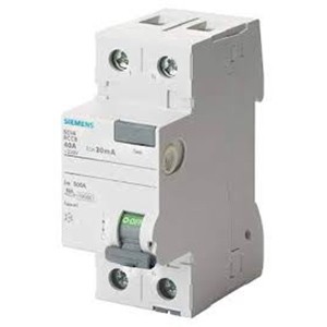 SIEMENS RESIDUAL CURRENT CIRCUIT BREAKER 5SV4416-0 , 63A, 2P AC ,1000mA,
