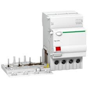 SCHNEIDER ELECTRIC RESIDUAL CURRENT DEVICE (RCD) ADD-ON & RSIDUAL CURRENT BREAKER OVERLOAD-A9N26597-25A, 4P, 30mA Vigi Block