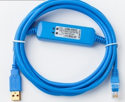 Fuji USB-CNV3 PLC Programming Cable N-series PLC (NB, NJ, NS, NW0) USB in bd