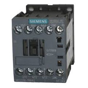 SIEMENS MAGNETIC CONDUCTOR  3RT2016-1BB42, 4KW, 9A(AC3), 3P, 0NO+1NC, 24V DC, S00
