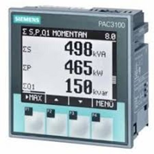 SIEMENS ENERGY METER -7KM3133-0BA00-3AA0- PAC3100, Energy Meter with True RMS Measurement ofA,V, F & power factor, Output - 2 Digital; Accuracy Class-I S