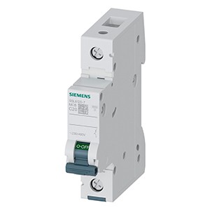 SIEMENS MINIATURE CIRCUIT BREAKER  5SL41257RC, 25A, 10KA,1P,MCB