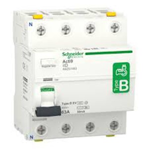 SCHNEIDER ELECTRIC 4 POLE RCD/RCCB-A9R51463-ACT19 IID 4P 63A A-TYPE RCCB