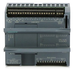 SIEMENS POWER SUPPLY & MODULES -6ES7214-1HG31-0XB0-SIMATIC S7-1200, CPU 1214C,  COMPACT CPU, DC/DC/RELAY,  ONBOARD I/O:  14 DI 24V DC; 10 DO RELAY 2A;  2 AI 0 – 10V DC,  POWER SUPPLY: AC  20.4 – 28.8 