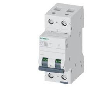 SIEMENS MINIATURE CIRCUIT BREAKER,5SL6206-7, 6A,2P, 6KA, MCB