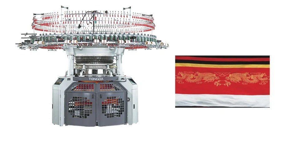 SINGLE JERSEY 4/6 COLORS FULL COMPUTERIZED JACQUARD AUTO STRIPER CIRCULAR KNITTING MACHINE