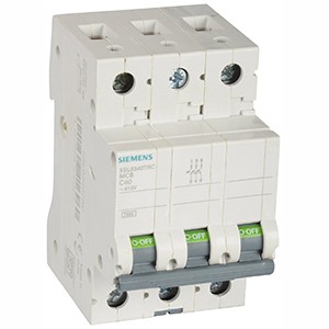 SIEMENS MINIATURE CIRCUIT BREAKER, 5SL6332-7 , 32A,3P, 6KA, MCB