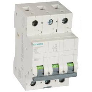 SIEMENS MINIATURE CIRCUIT BREAKER , 5SL63407RC, 40A,3P, 7.5KA, MCB