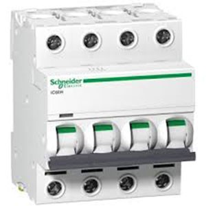 SCHNEIDER ELECTRIC MINIATURE CIRCUIT BREAKER (4P)-xC60 (A9N4P40C)-40A,4P, 10kA, (C Curve)