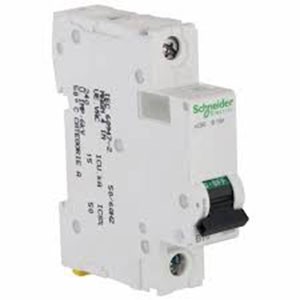 SCHNEIDER ELECTRIC MINIATURE CIRCUIT BREAKER (IP)-xC60 (A9N1 F06C)-6A, sp, 10kA, (C Curve)