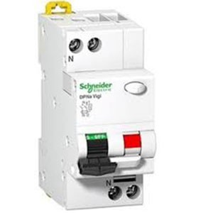 Schneider Electric SP RCBO/ELCB Residual Current Breaker With Overcurrent Protection (RCBO)-A9D11806-IC60H-RCBO-1P+N-C curve- 6A-30 mA -240 V, 10KA