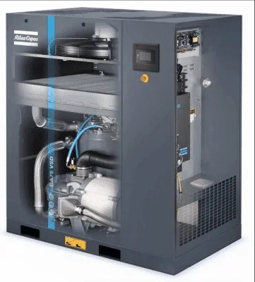 Atlas Copco screw air compressor servicing