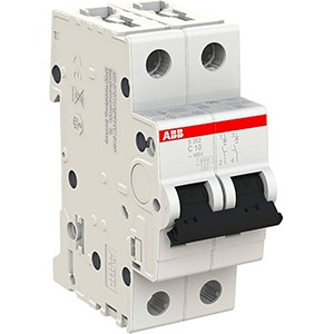 ABB Miniature Circuit Breaker double pole  SH202 - C 10A 6 KA