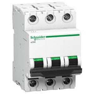 SCHNEIDER ELECTRIC MINIATURE CIRCUIT BREAKER (3P)-xC60 (A9N3P06C)-6A,TP, MCB, (C Curve)