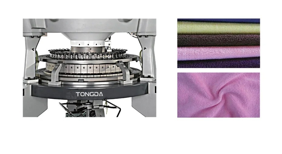 VELVET SHEARING KNITTING MACHINE