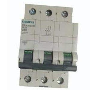 SIEMENS MINIATURE CIRCUIT BREAKER,   5SL6363-7 , 63A,3P, 6KA, MCB