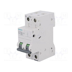 SIEMENS MINIATURE CIRCUIT BREAKER, 5SL6220-7 , 20A,2P, 6KA, MCB