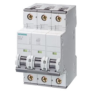 SIEMENS MINIATURE CIRCUIT BREAKER, 5SL6320-7 , 20A,3P, 6KA, MCB