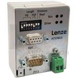 Lenze VFD Interbus Communication Module EMF2113IB 500K-2M BAUD RATE